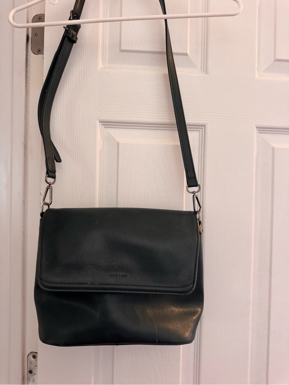 Matt & Nat Black Crossbody Flap Bag